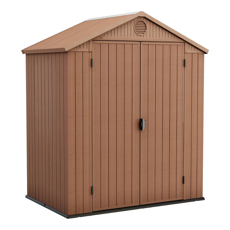 Keter Outdoor Garden Storage Shed – Brown Resin Storage House