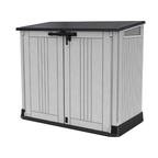 Keter Store It Out Nova Outdoor Garden Storage Shed 880L – Light Grey | Weather Resistant Resin Storage Box