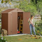 Keter Outdoor Garden Storage Shed – Brown Resin Storage House