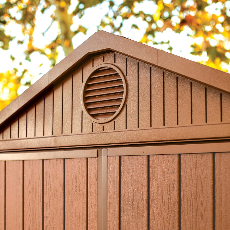 Keter Outdoor Garden Storage Shed – Brown Resin Storage House