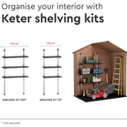 Keter Outdoor Garden Storage Shed – Brown Resin Storage House