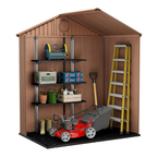 Keter Outdoor Garden Storage Shed – Brown Resin Storage House